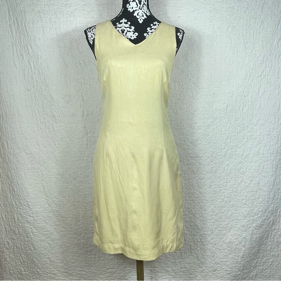 Tommy Bahama Dresses & Skirts - 🔥Tommy Bahama 100% Silk Knee Length Yellow Butter Dress